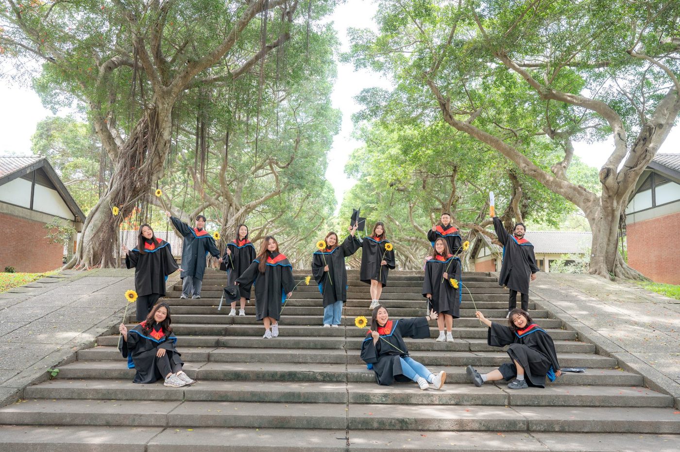 GMBA Class of 2026 graduates at Luce Memorial Chapel, Tunghai University